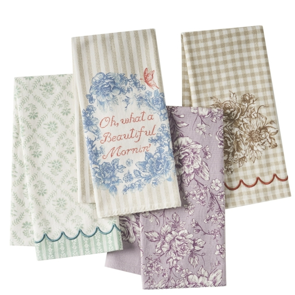 ❤️ New 2025 The Pioneer Woman Agatha  Kitchen Towels Linens Set